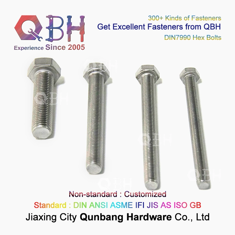 Qbh DIN 7990 Plain Black Yellow Blue Zinc Nickle Plated Hot DIP Galvanizing Chrome Plating Steel Structure DIN7990 Hex Bolt Construction Building Components