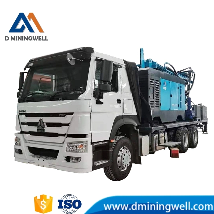 Dminingwell 450m de l'eau montés sur camion plate-forme de forage de puits avec l'option châssis pour la vente