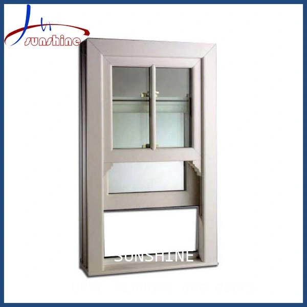 European Style PVC/Plastic Single Hung Windows for Your House