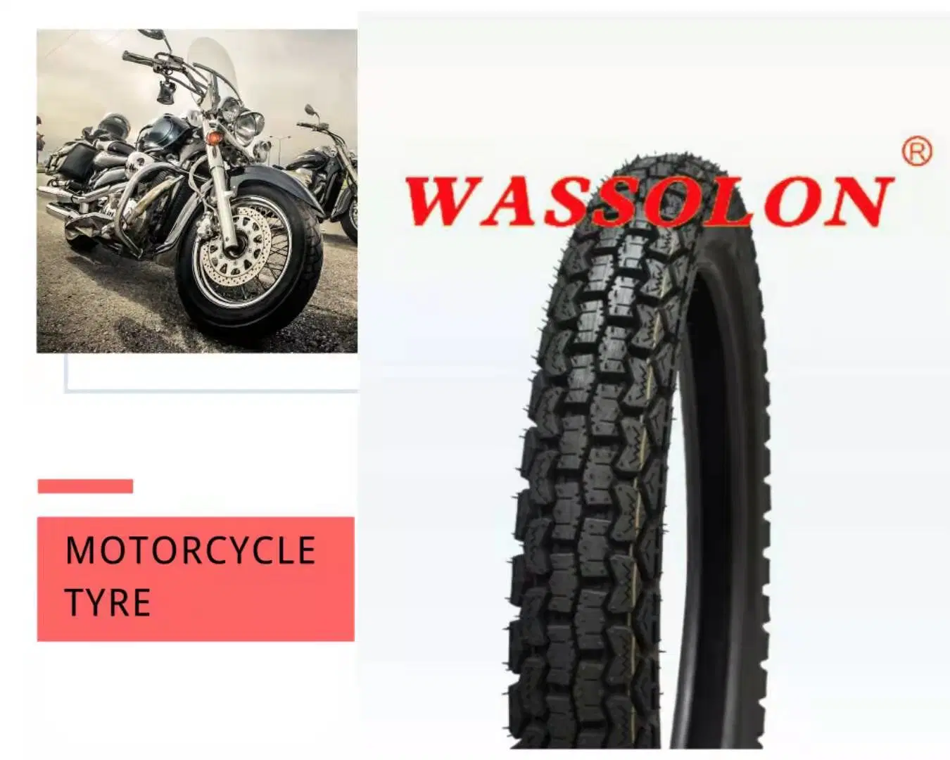 Varias pulgadas moto Scooter OEM Tubeless neumáticos, llantas de caucho natural para Moto