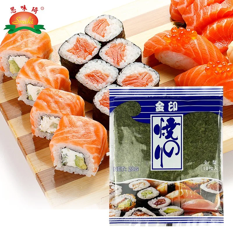 28g de algas nori asado para Sushi o aperitivos