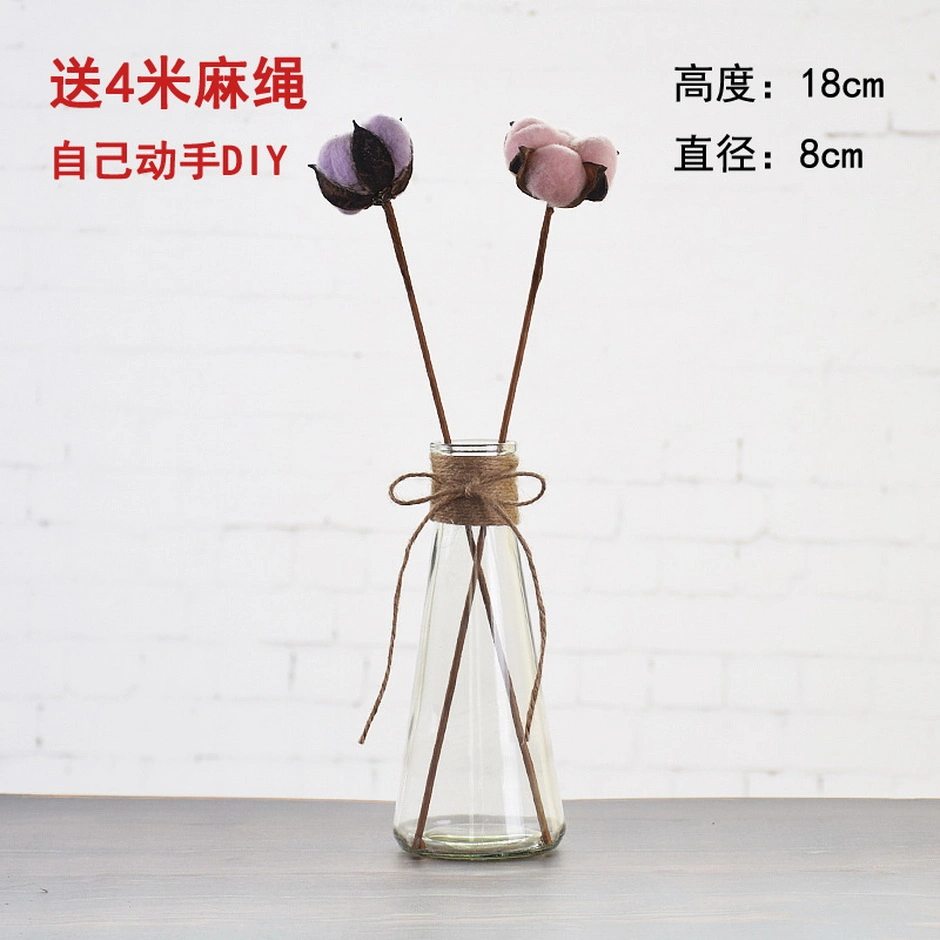 Home Decor Flower Vase Glass Painted Glass Vases