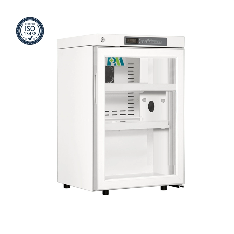 Medical Vaccine Drug Medical Pharmacy Refrigerator with Glass Door with CE and ISO Certification