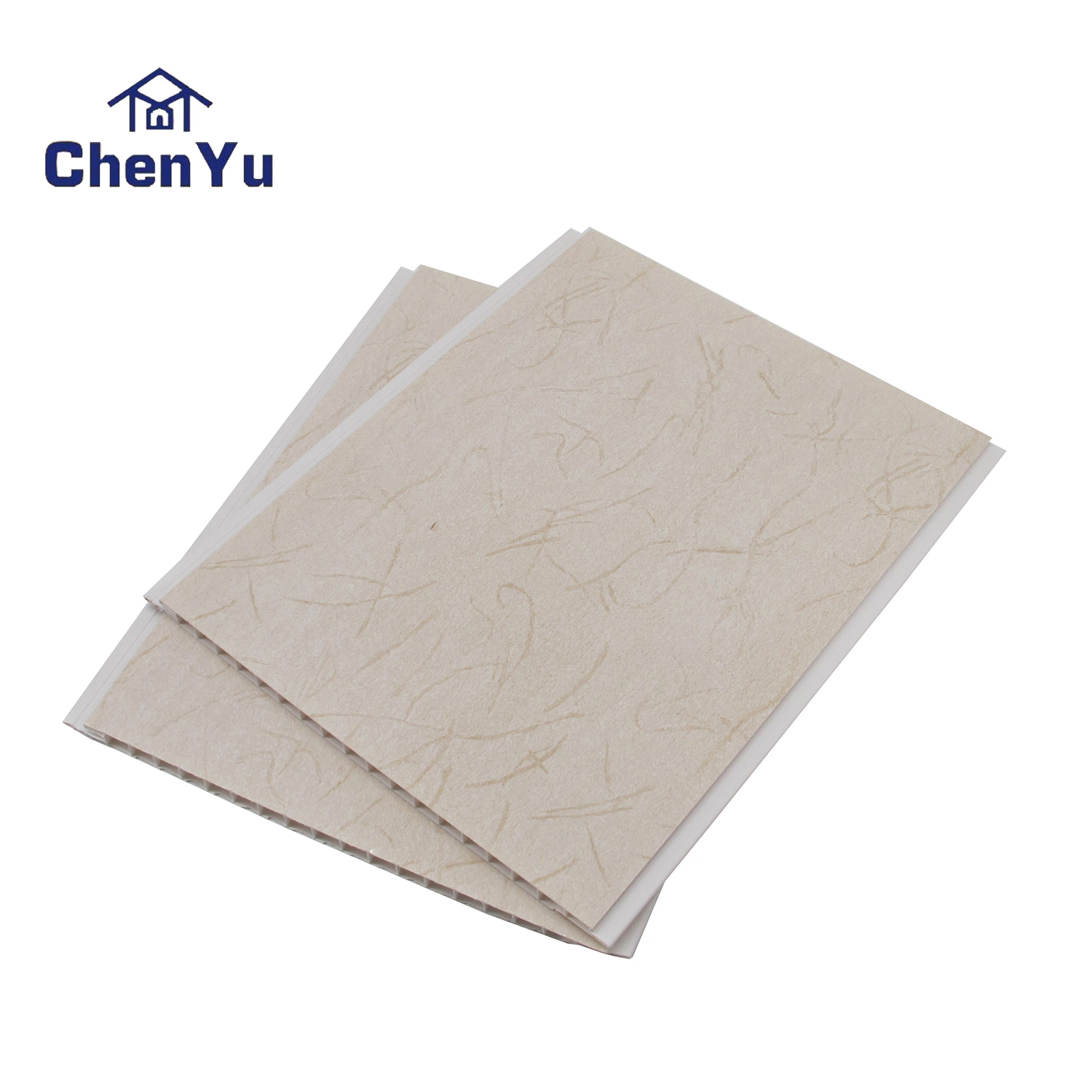 Chinese Factory Cheap in Cost Fire Resident Waterproof Wood Color Pure White Bright Glossy Printing Hot Stamping Laminate Decorative Wall Panel PVC Ceiling