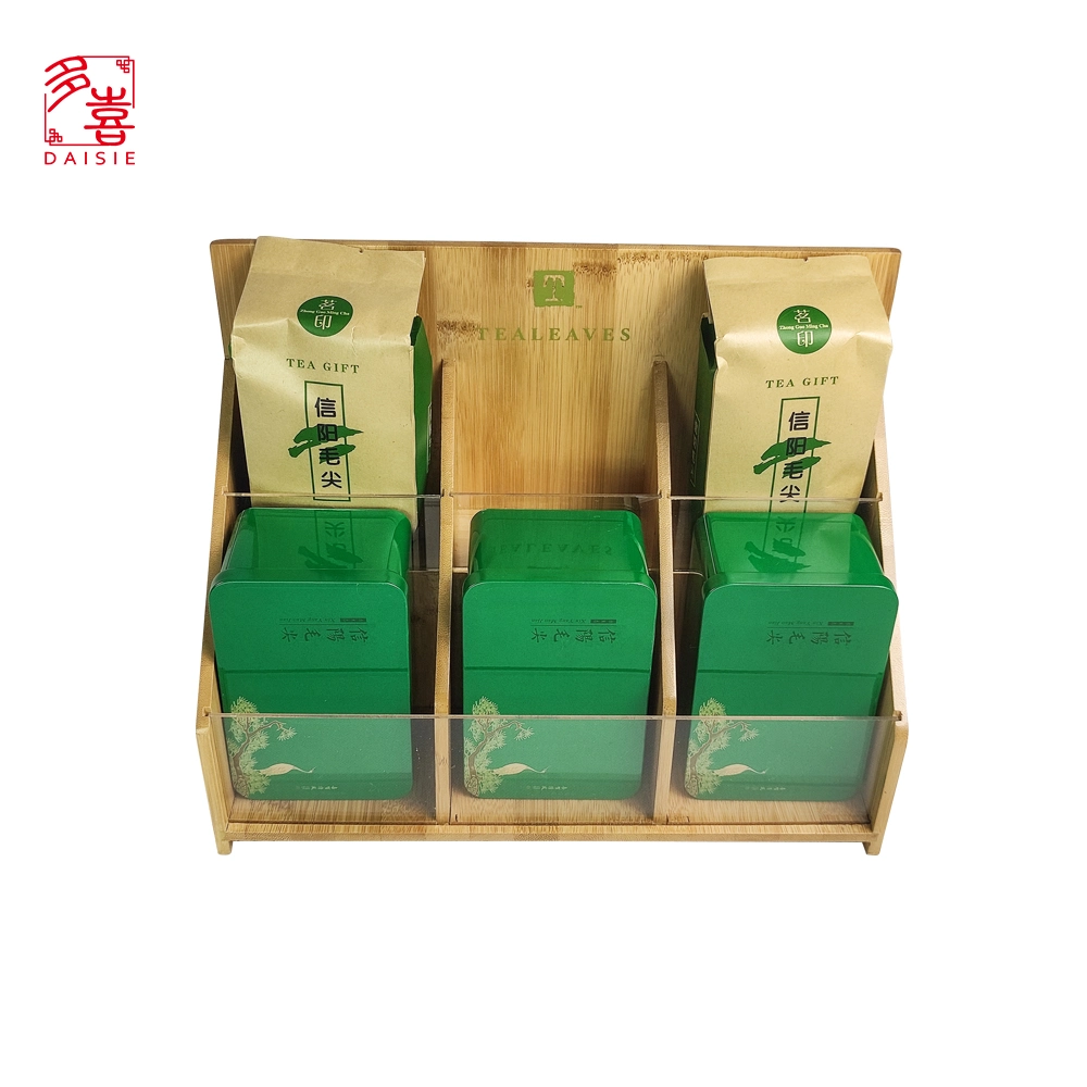 High quality/High cost performance  Wooden Display Rack for Tea Products Gift Packaging