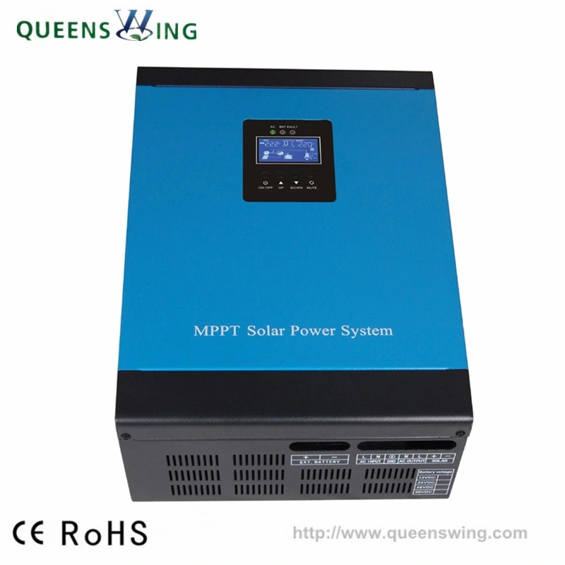 12kVA/8kw 96VDC 240VAC Input 120/240VAC Dual Output Split Phase Hybrid Solar Inverter with 100A MPPT Charge Controller 30A AC Charger