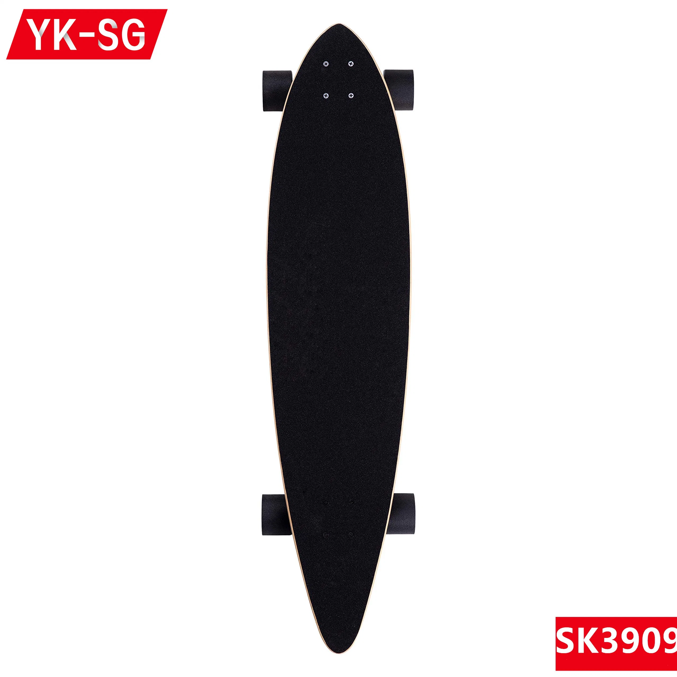 39pulgadas de madera de arce Kick Longboard Skate completo Skatebaord largo