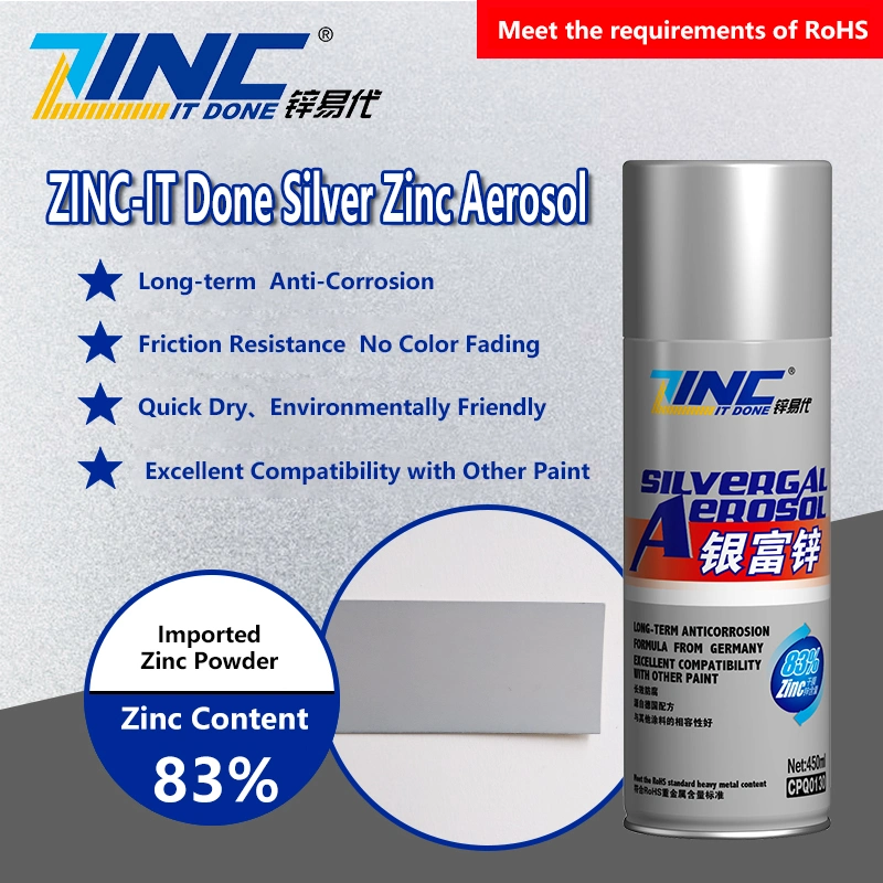 Zinc It Done Silver Galvanizing Aerosol Coating Silver Zinc Paint Metal Paint