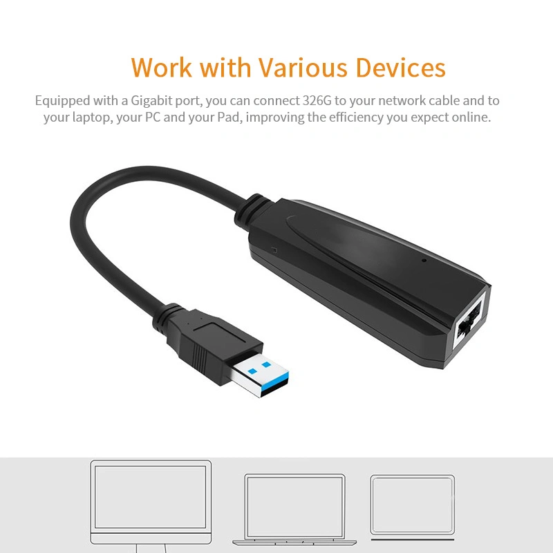 USB a to Gigabit Ethernet Adapter Network Card