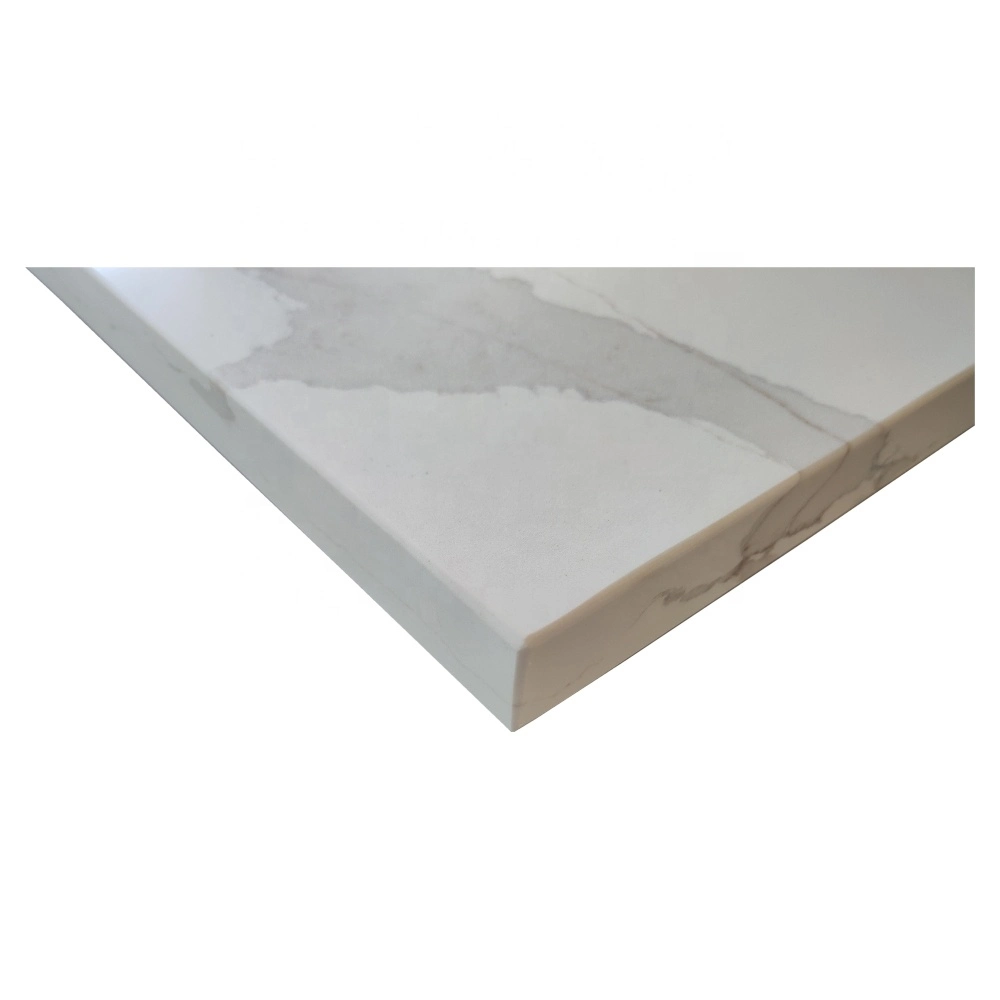 Factory Custom Artificial Calacatta White Quartz Stone Kitchen Counter Tops for Apartment