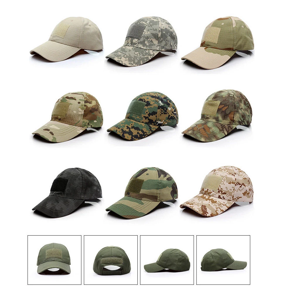 Combat Camo Army Military Boonie Bush Jungle Sun Hat Outdoor Hiking Baseball Cap