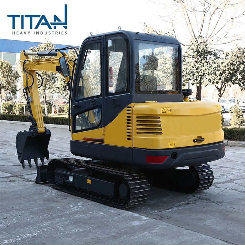 Venda de esteiras hidráulico digger máquina escavadeira Titan TL45E de 4,5 toneladas de peso de carga