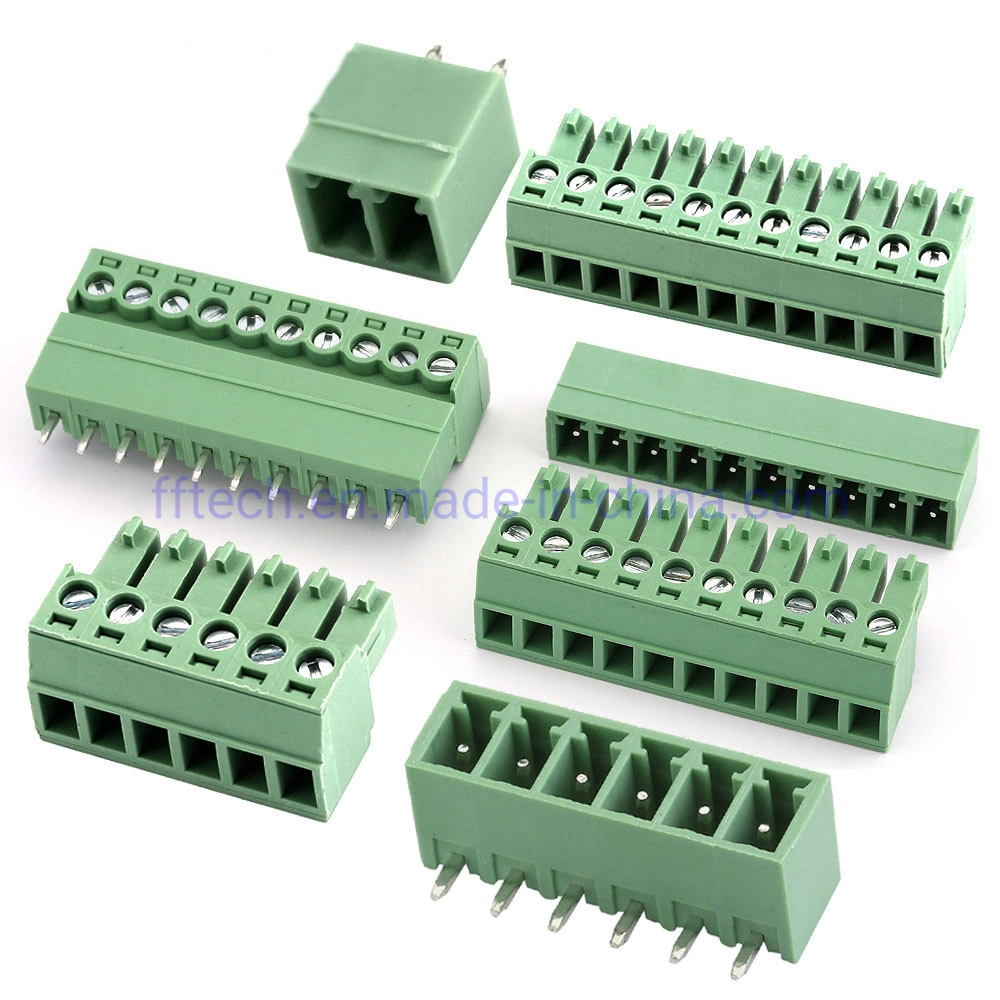 Pluggable PCB Screw Wire Electrical Terminals Blocks Barrier Terminal Block