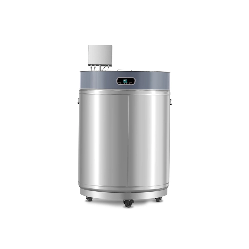 -196 degré 370 litres Smart en acier inoxydable Réservoirs de l'azote liquide en phase vapeur avec 15600 Flacons pour le stockage biologique