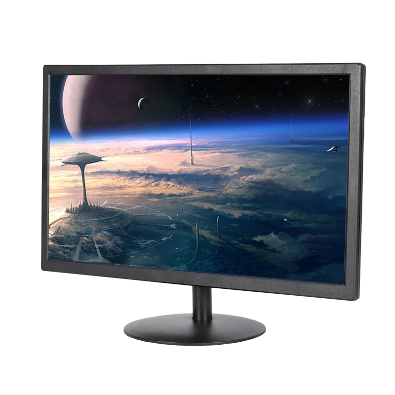 Monitor LCD CCTV de 18,5 polegadas OEM de fábrica com monitor LCD CCTV HDMI/VGA/USB/colunas