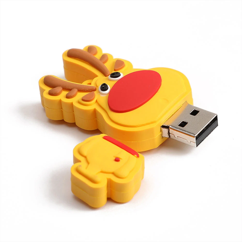 Ofertas corporativas USB Flash Drivecute Cartoon Animal Shaped Custom Promocional Memory Stick USB 2.0 a granel