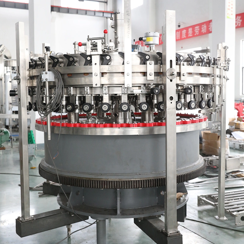 Sunswell Rotary Multi-Head Carbonated Juice Packaging Beverage Aluminum Can Filling Machine