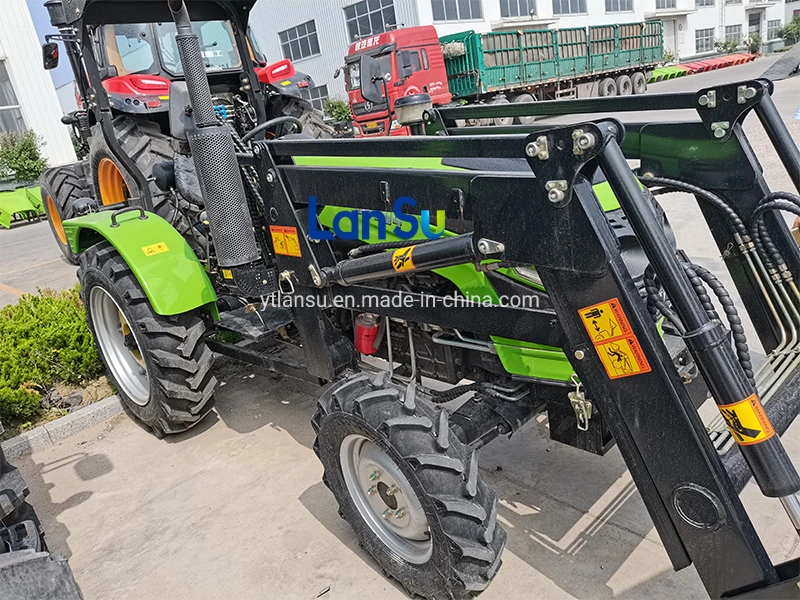 Farm usado 2WD 4WD tractor agrícola com carregadeira dianteira e o preço da retroescavadeira