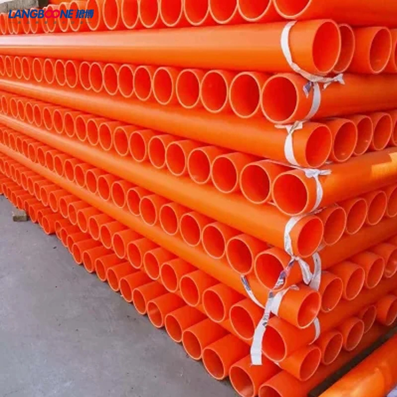 Orange Mpp Electrical Wire/Cable Protection Pipe High Pressure Plastic Conduits