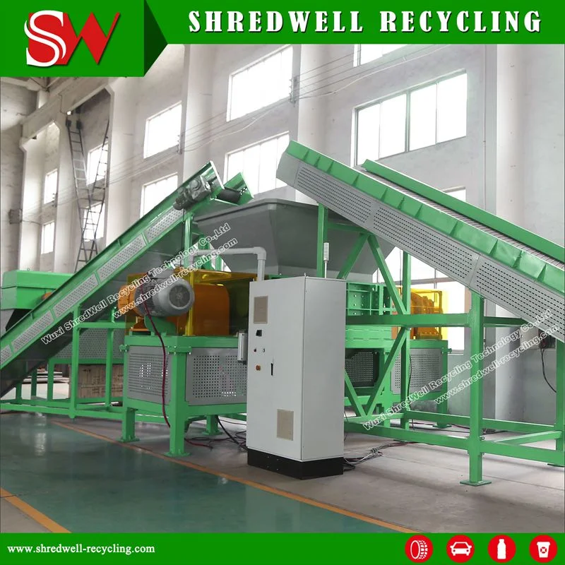 Doppel-/Zweiwellen-Shredder für Recycling von Metallschrott/Altreifen/Soildabfall/Kunststoff/Holz