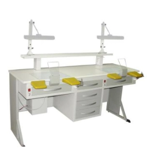 1.75m Two Dental Technicians Workstations Dental Laboratory Bench