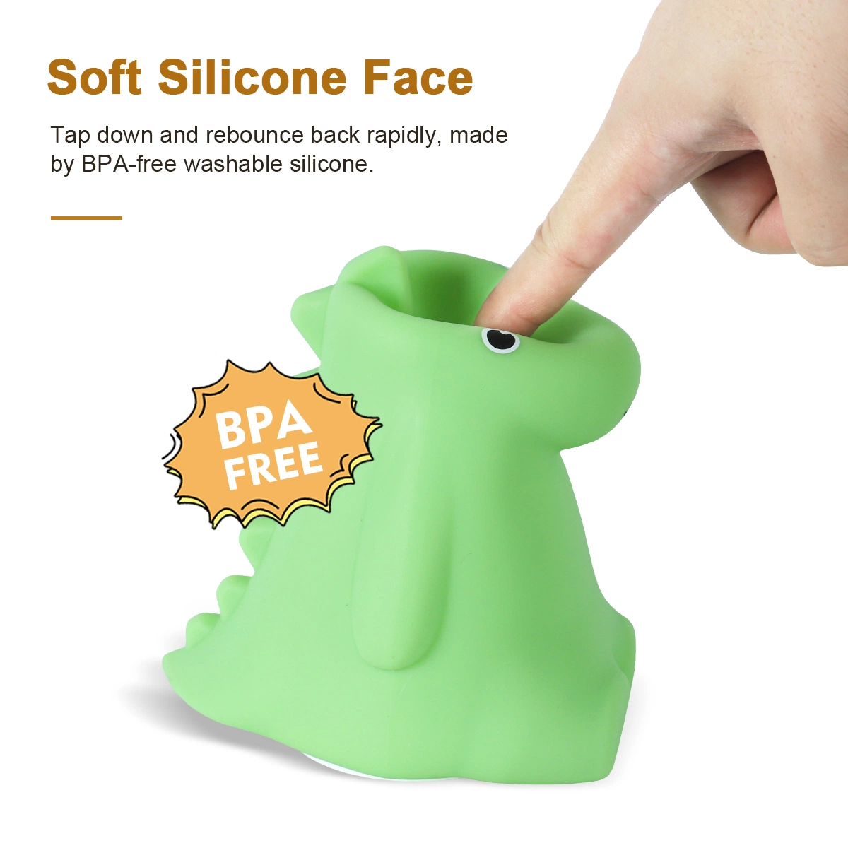 CADEAU POUR LA veilleuse À DEL en silicone pour l'éclairage en forme de dinosaure pour enfants