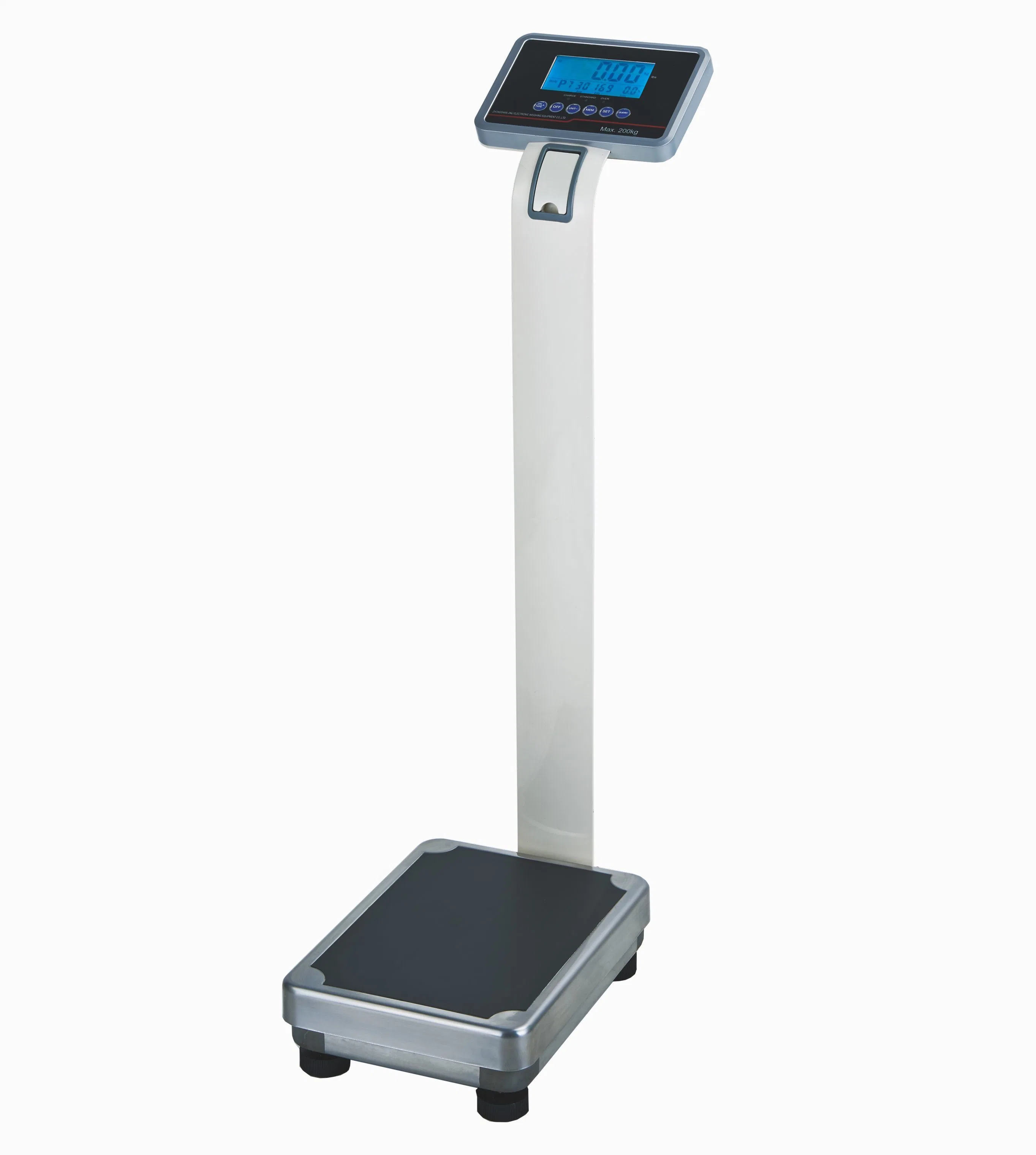 Balança de plataforma de medição de peso electrónico com medidor de altura de 200 kg de capacidade