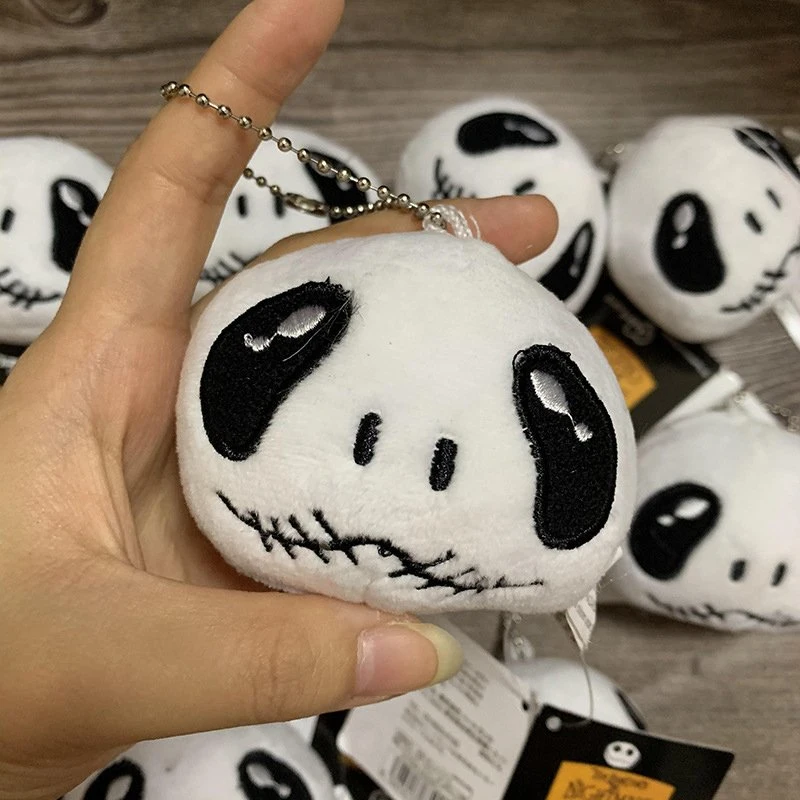 OEM Promotional Gift 5cm Customized Skull Stuffed Toy Soft Scary Keychain Plush