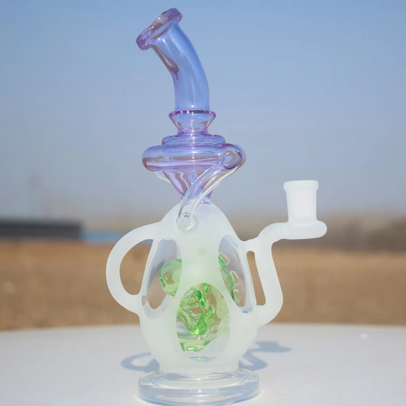 Wholesale/Supplier Brosilicate Glass Smoking Water Pipe with Dragon Perco Sandblasting DAB Rigs