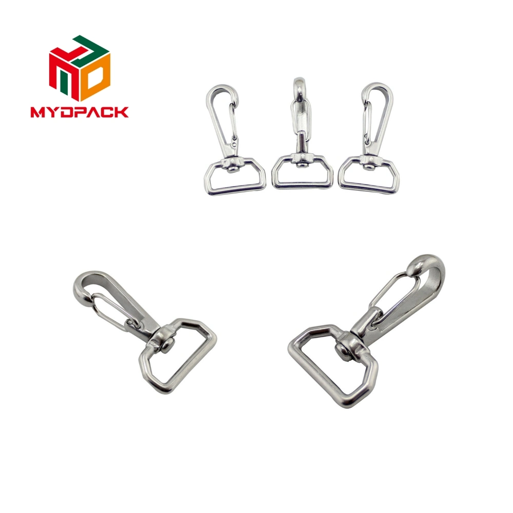 High Quality Carabiner Rigging Hardware Safety Harness Stainless Steel 304/316 Simple Spring Swivel Snap Hook