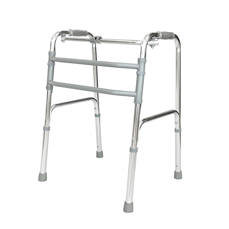 Aluminium Rahmen Rollator Walker Medical Supplies für ältere Menschen OEM Faltschachtelwalker Aluminium Walker Mit Verstellbarer Höhe