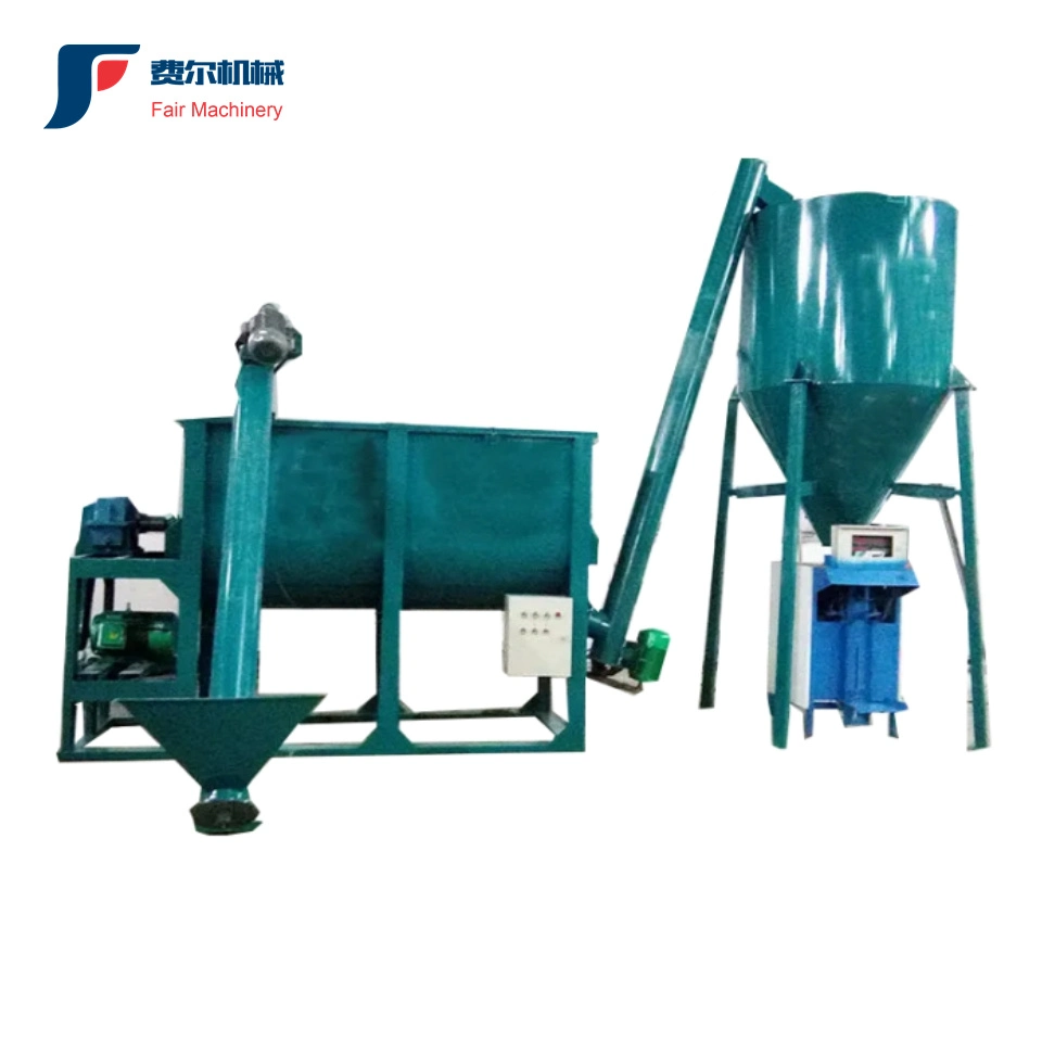 Low Investment Self Level Putty Powder Ribbon Mixer Simple Dry Mortar Production Line