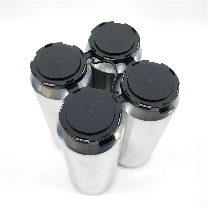 Plastic Dust-Free 4PCS Aluminum Can Carrier for 330ml 500ml Aluminum Cans