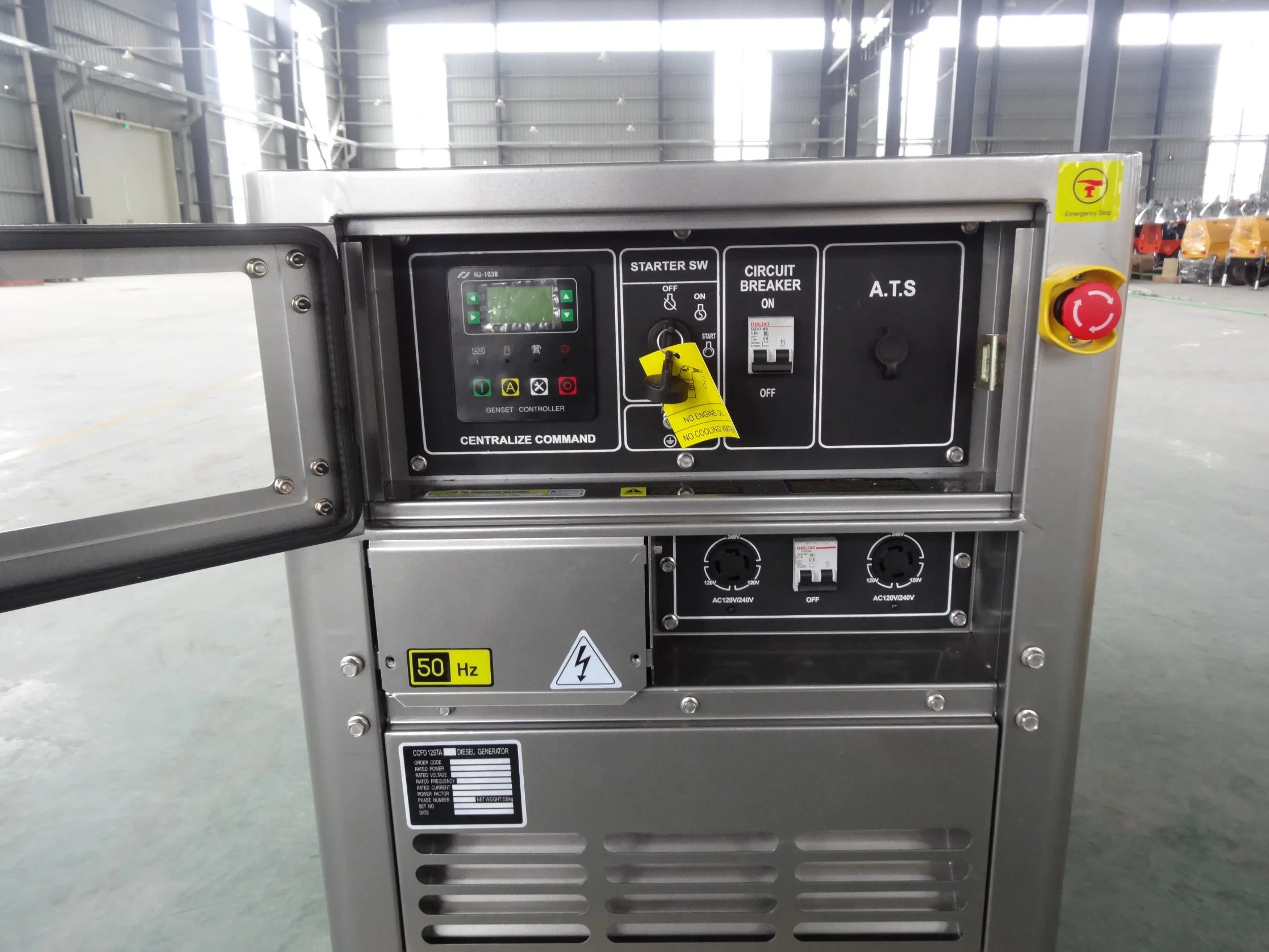 AC 10 kVA Trifásico Generador Diesel Casa portátil de la energía de espera (DE12000T3).