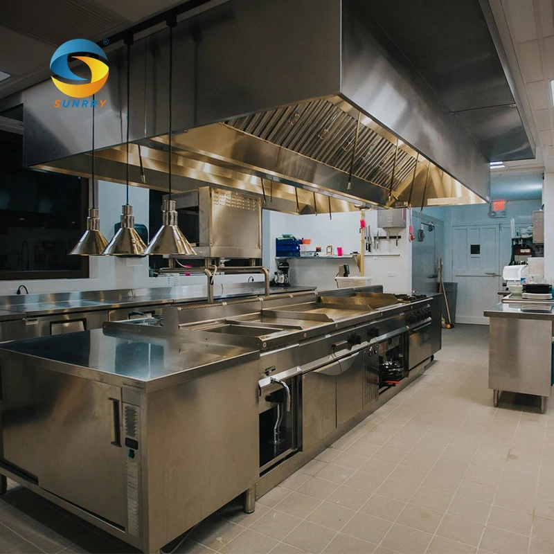 Equipamiento de cocina de acero inoxidable profesional para uso industrial, catering, comercial y hotelero