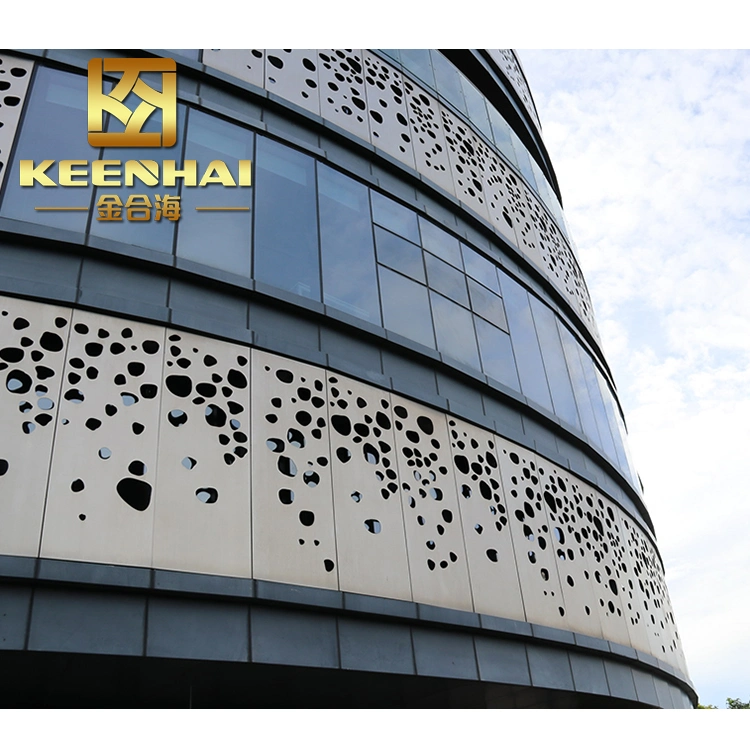 Decorative Perforated Exterior Cladding Panel Exterior Wall Cladding Curtain Wall for Hotel