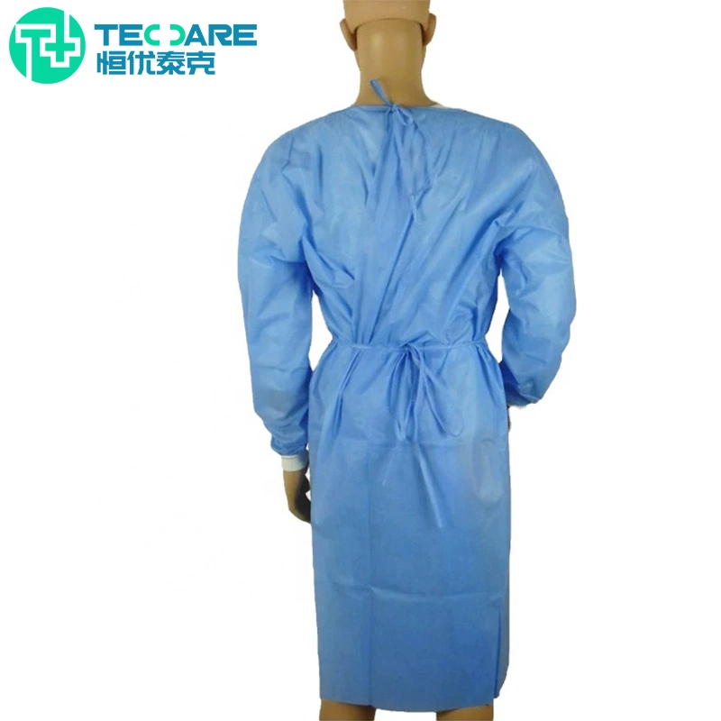 Disposable PP Non-Woven Barrier Coat Isolating Clothing
