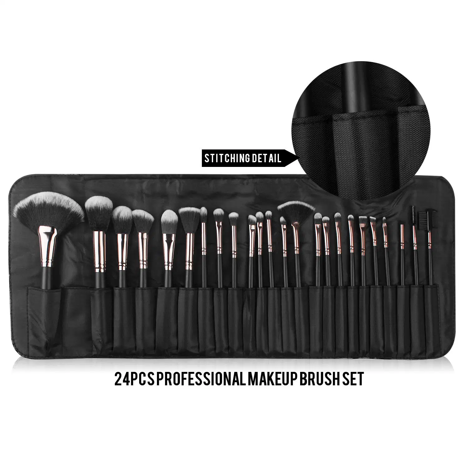 Yaeshii Popular Makeup Brushes Kit 10PCS 24PCS Set PU Bag Foundation Blending Blush Eyeliner Shadow Brow Makeup Brush