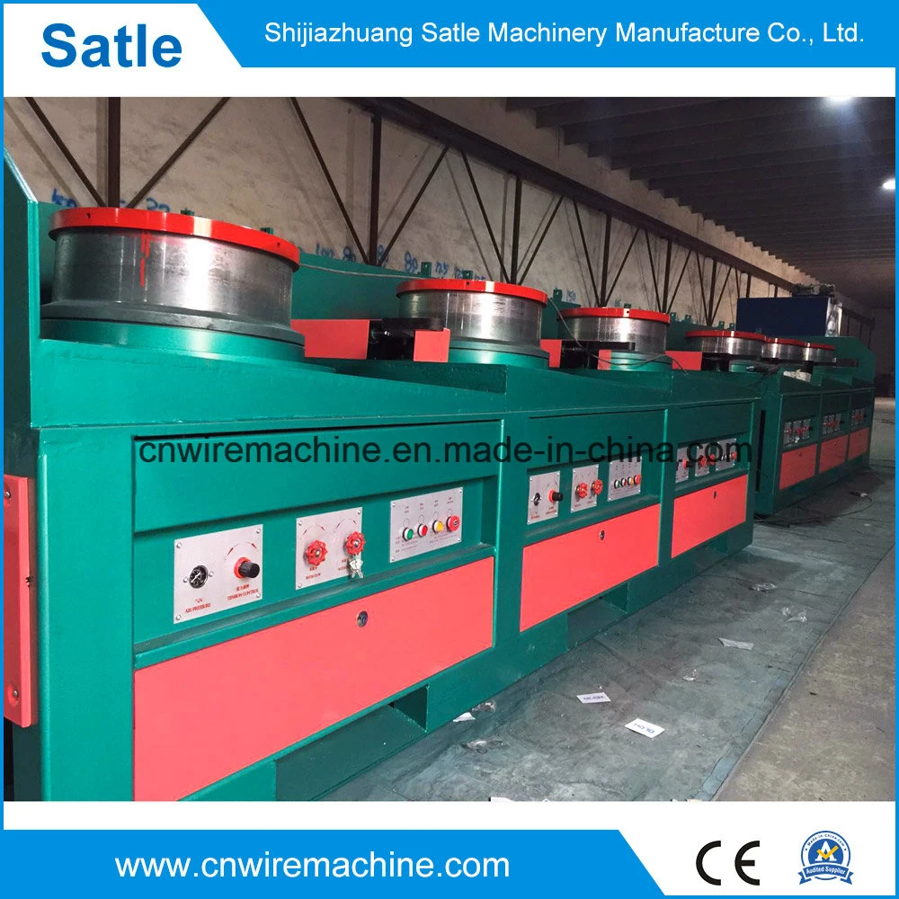 High Speed Automatic Setzt Dry Type Steel Wire Gerade Linie Fort Metalldraht-Ziehmaschine