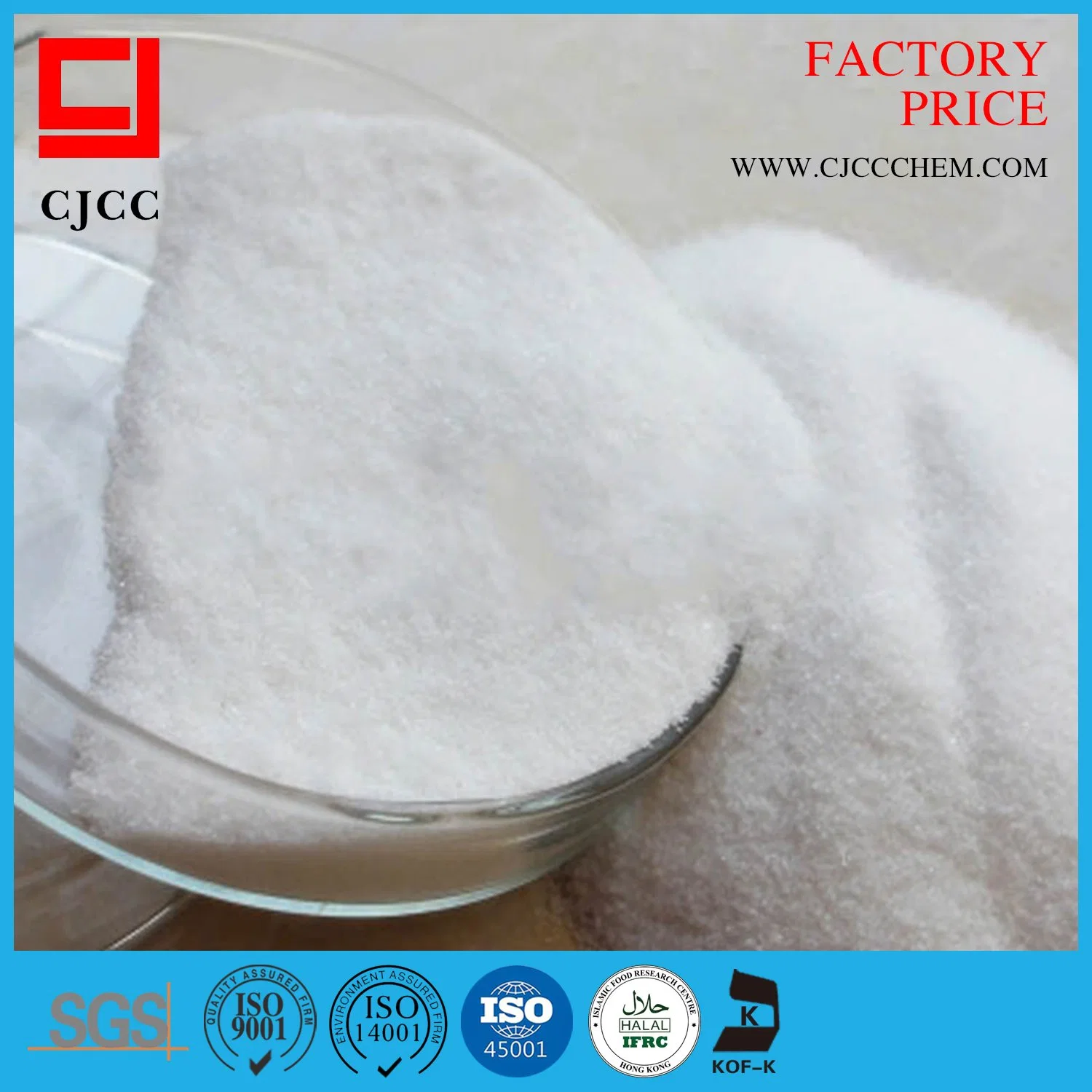 White Powder CPAM Cationic Polyacrylamide Anionic Powder MSDS for Coal Wshing Treatment