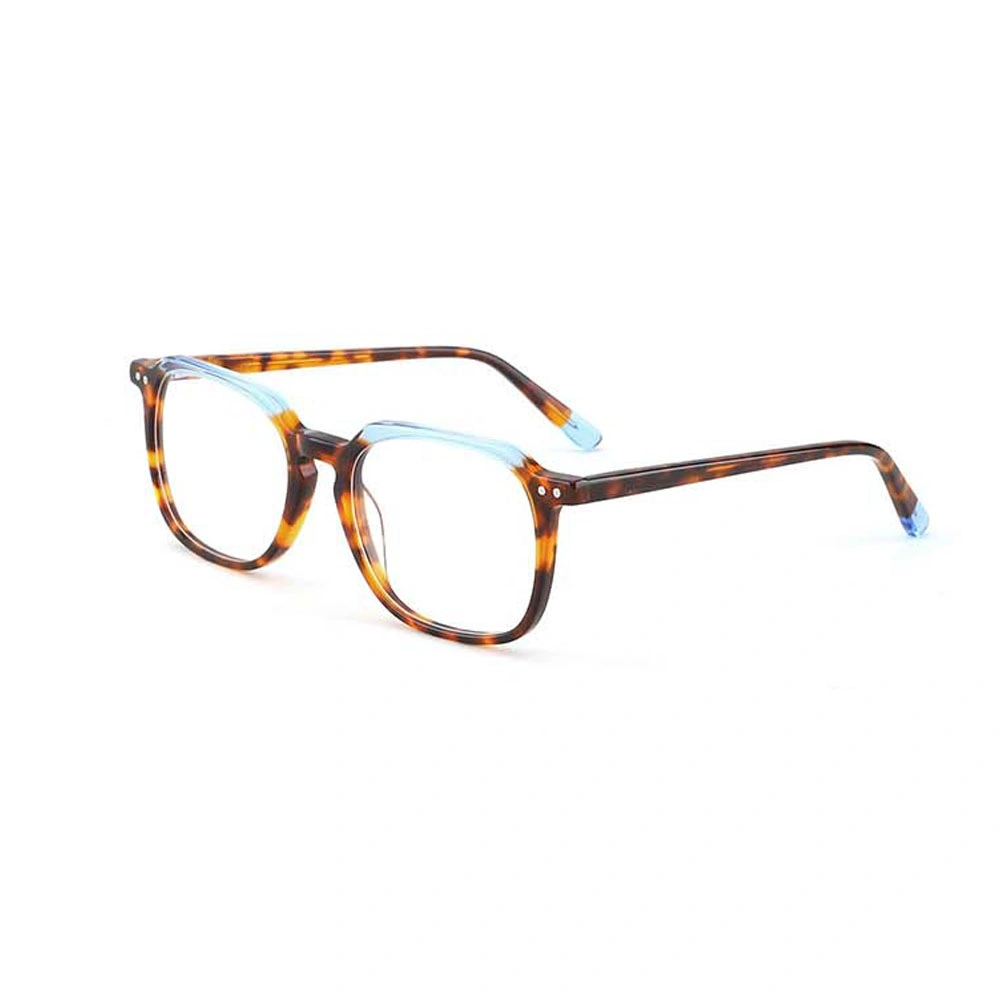 Gd New Arrive Colorful Lamination Acetate Eyeglasses Frames Transparent with Clear Lenses Eyewear