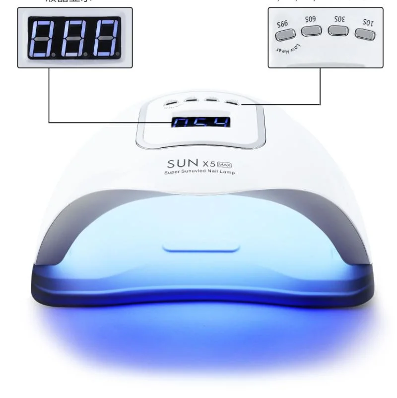 Candeeiro de unhas LED de 220 W para secador de pregos em gel Polimento com 57 Lamp Beads Nail Lamp