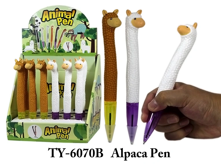 La novedad de mano de madera juguetes Papelería Animal Craft Pen