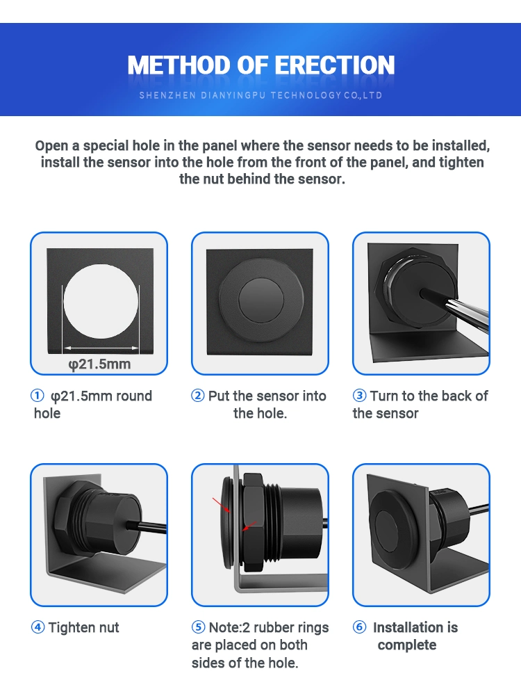 Dyp-A19 Parking Proximity Iot Device Supports Lorawan Arduino Sensing Waterproof Small Ultrasonic Sensor