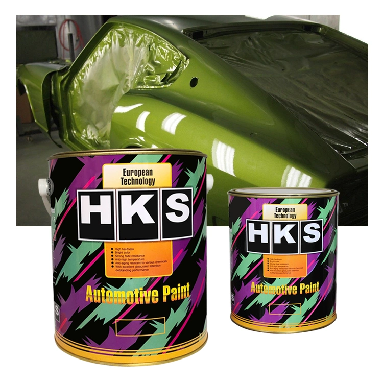 Acrylic Automotive Paint Supplies Metallic Mixed Color Auto Refinish Car 1K Yellow Base Coat Coating Tinting for Pearl Green