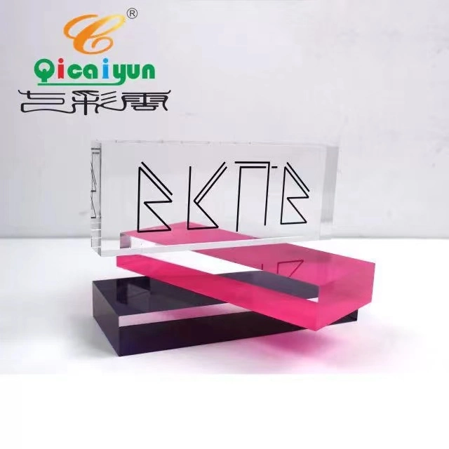 Rectangle and Triangle Shape Acrylic Sign Block