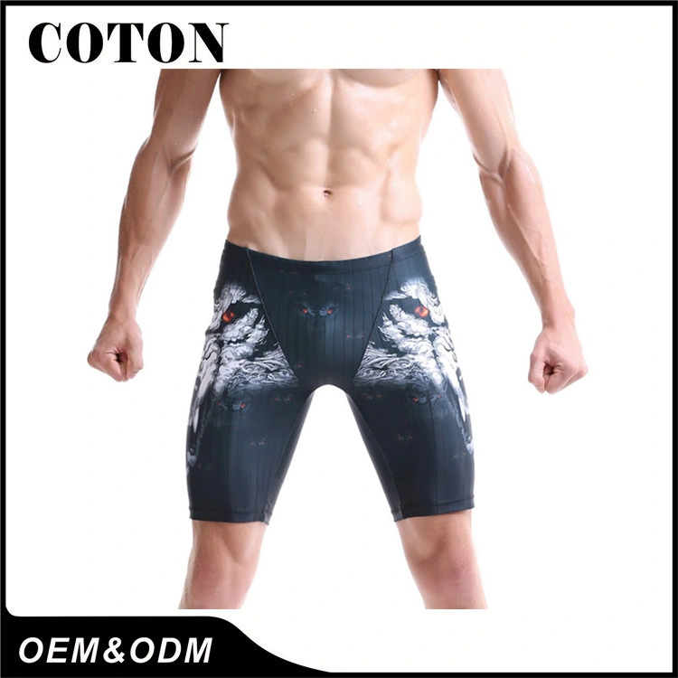 Custom Polyester Workout Sport Men Running Short High Waist Compression Short