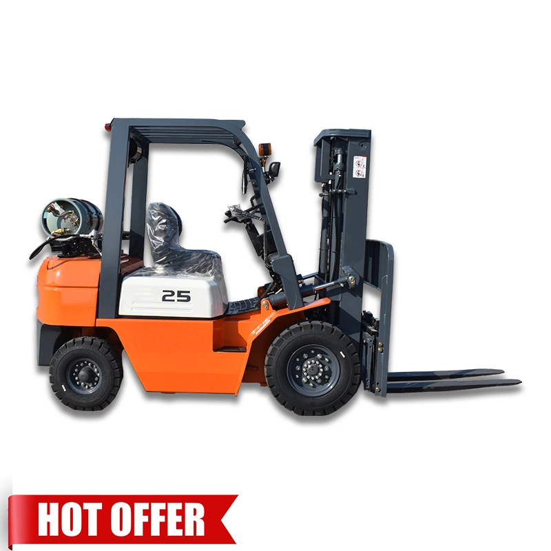 EPA/CE Approved Original Japan Engine Jungheinrich/Mitsubishi/Komatsu LPG/Gas/Gasoline Powered China 2.5 Ton Forklift Truck