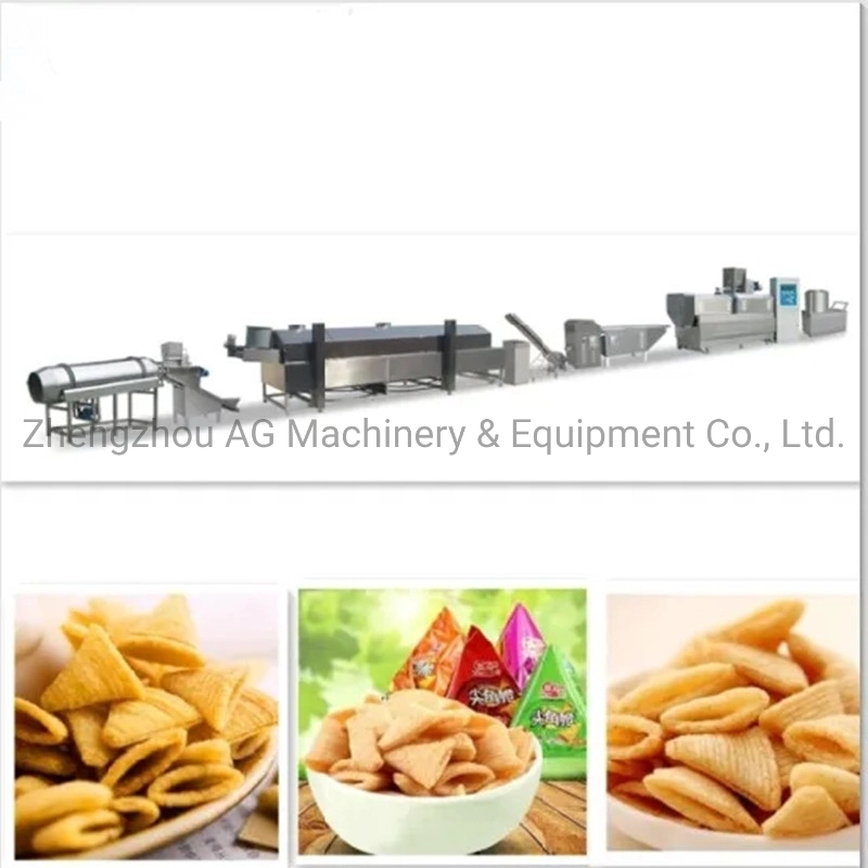 Automatic Puff Bugles Chips Machine Crispy Rice Bugles Production Line for Sale