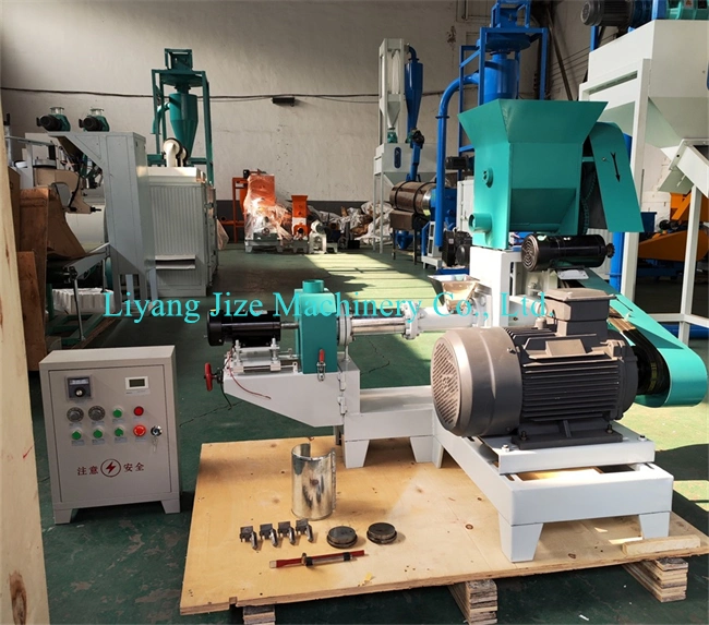 Floating Fish Feed Pellet Extruder Line für die Herstellung von Tilapia Tier Haustier Katze Hund Vogel Ferkel Nass Trockenfutter Puffing Mill Extruder